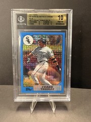 2017 Topps 1987 Silver Pack Chrome Blue #87FT Frank Thomas BGS 10 Pristine POP 1