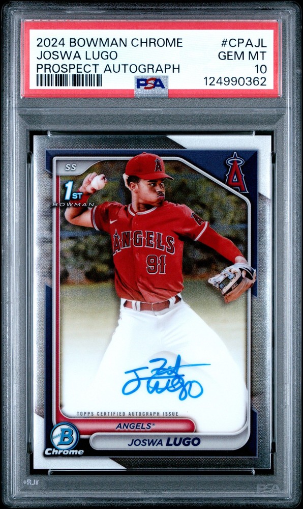 2024 BOWMAN CHROME PROSPECT AUTOS #CPAJL JOSWA LUGO PSA 10