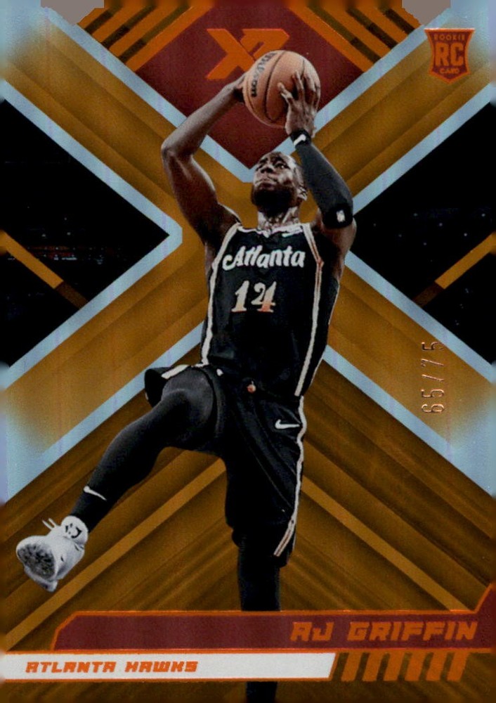 AJ Griffin 2022-23 Panini Chronicles #282 Orange SN,RC #/75