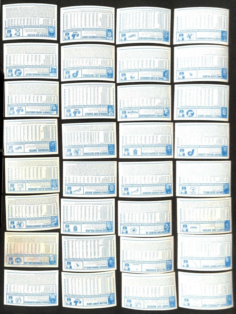 1974 Kellogg VG avg lot 35 different baseball cards low grade D105873