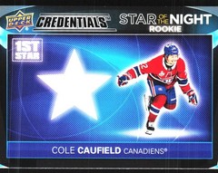 2021-22 Upper Deck Credentials #1SR-2 Cole Caufield Star of the Night RC