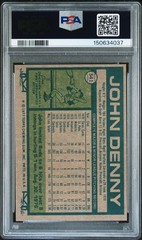 1977 Topps #541 – JOHN DENNY – PSA 7 – Near Mint !!