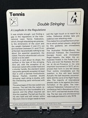 Sportscaster Tennis Card “Double Stringing” 1978 Lausanne Italy 03 005 46-03