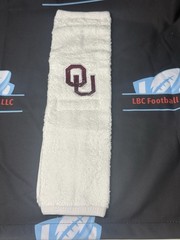 Oklahoma Sooners College Football QB Game Towel White Cotton New