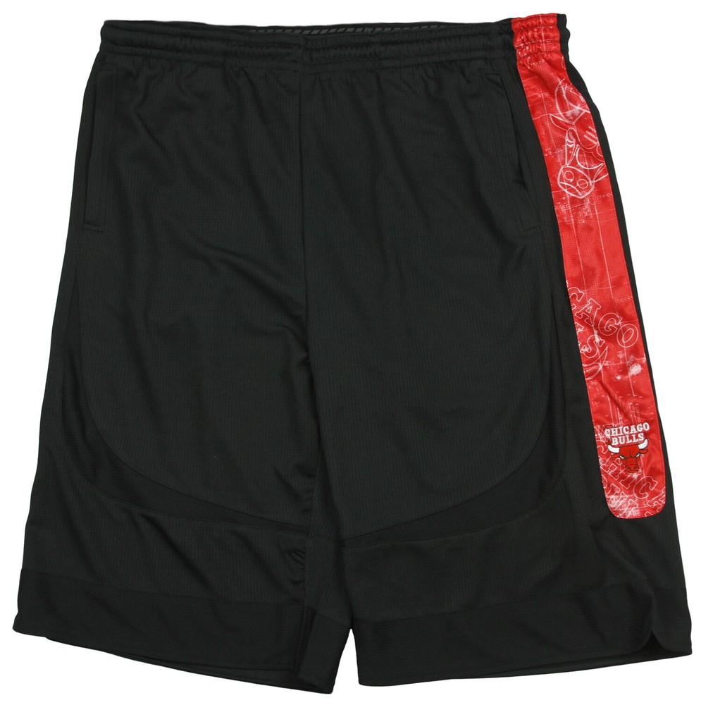 Zipway NBA Basketball Men&rsquo;s Chicago Bulls Blueprint Shorts – Black