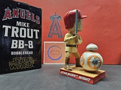 Mike Trout Los Angeles Angels MLB 2023 SGA Bobblehead BB-8 Star Wars