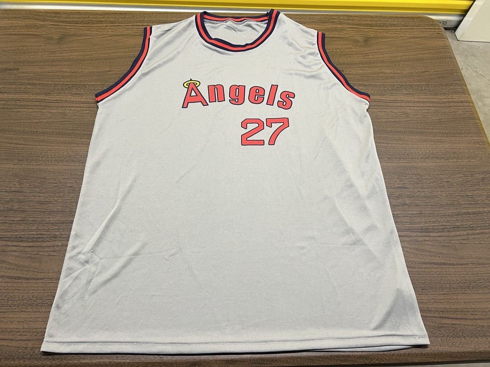 Mike Trout Los Angeles Angels Men’s SGA Basketball Style Jersey – XL