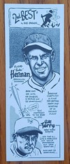 1974 BOB PARKER « 2nd Best » Babe Herman Brooklyn & Bill Terry Giants NM+