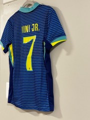 Brasil Vinicius Junior #7 Soccer Jersey Blue Unisex Adult