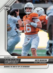 2025 Panini Instant NCAA NIL Arch Manning Rookie Card Silver Prizm SP 1/516