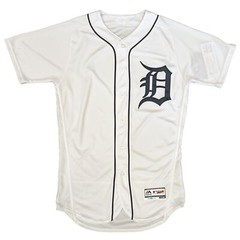 Mens MLB Detroit Tigers Authentic On Field Flex Base Jersey – Home White