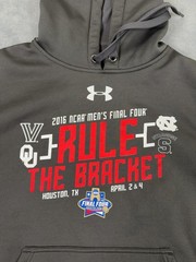 2016 Final Four Hoodie Sweatshirt Mens Medium Gray NCAA Basketball Under Armour