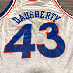 BRAD DAUGHERTY #43 Cleveland Cavaliers CAVS Vintage Champion Jersey White 48 USA
