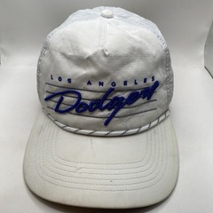 Los Angeles Dodgers Hat White Rope 47 Brand Snapback Scripted Logo Drifit
