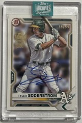 2024 Topps Archives Signature Series Tyler Soderstrom Auto #BD-15 55/59 Mint-A&rsquo;s