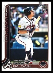2025 Topps Update #US113 Drake Baldwin (RC) ROOKIE DEBUT – Atlanta Braves