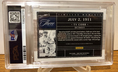 TY COBB – 2024 Panini Three and Two – Timeless Moments Bases Loaded #3/3!!