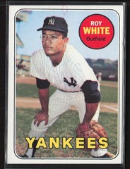 1969 Topps #25 Roy White (VG) (print mark)