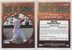 2009 Topps Ring of Honor Mike Schmidt #RH32 HOF 1md