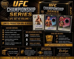 UFC “CHAMPIONS CHASE” Custom Curated Boxes Featuring Autographed Champions Cards