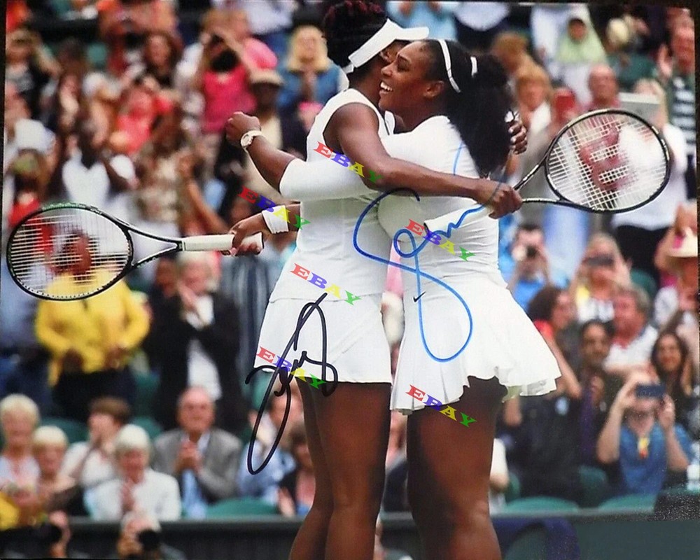 Serena Williams Venus Williams Tennis Champions Autographed 8×10 photo Reprint