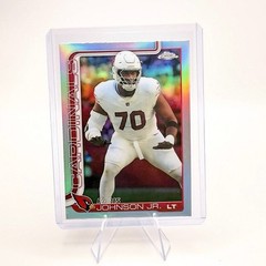2025 Topps Chrome- Paris Johnson Jr. #3 Refractor Arizona Cardinals