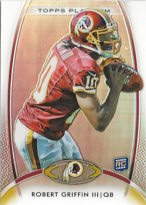 2012 Topps Platinum Robert Griffin III #120 RC Heisman Trophy