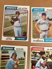 1974 topps baseball cards build your set EX to NM #101 – #200