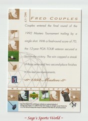 2003 Upper Deck Golf Major Champions #17 Fred Couples 92 Masters