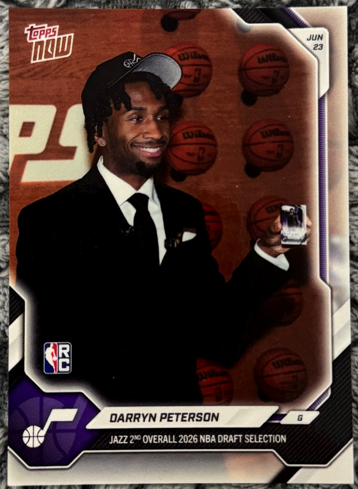 2026 TOPPS NOW DARRYN PETERSON NBA DRAFT SP IMAGE VARIATION ROOKIE RC #DPET-SP