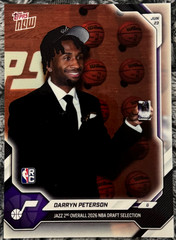 2026 TOPPS NOW DARRYN PETERSON NBA DRAFT SP IMAGE VARIATION ROOKIE RC #DPET-SP
