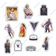 Gabby Williams Golden State Valkyries WNBA Stickers Set of 12 Waterproof Vinyl