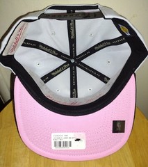 BCA LA Lakers Mitchell & Ness Snapback Kobe Bryant LeBron James Hat Adults PINK