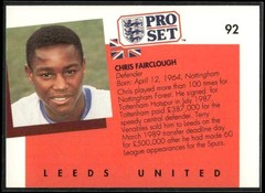 1990-91 Pro Set English League #92 Chris Fairclough