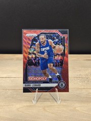2024-25 Panini Prizm Monopoly #19 Kawhi Leonard Red Prizms