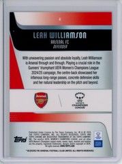 2025-26 TOPPS CHROME UEFA WOMEN&rsquo;S UWCL PURPLE REFRACTOR LEAH WILLIAMSON 3/75
