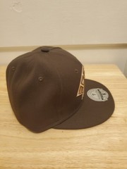 Mitchell & Ness Boston Bruins FIitted Hats Brown & Black Pair Of 2 Hats Size 7