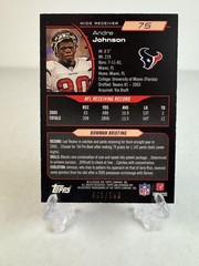 2006 Bowman #75 Andre Johnson Blue #/500