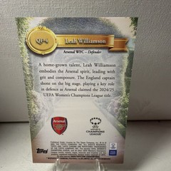 Topps 2024-25 Chrome UWCL Leah Williamson Queens of Football Insert #QF-4