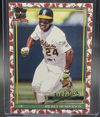 Rickey Henderson 2026 Topps Series 1 – 1991 Topps Baseball KOI FISH PARALLEL SP
