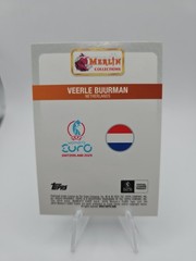 2025 Topps Merlin UEFA Women&rsquo;s Euro Veerle Buurman National Debut Orange /25