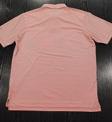 Columbia Cleveland Guardians Omni-wick Invite Stripe Golf Polo Size L – Red