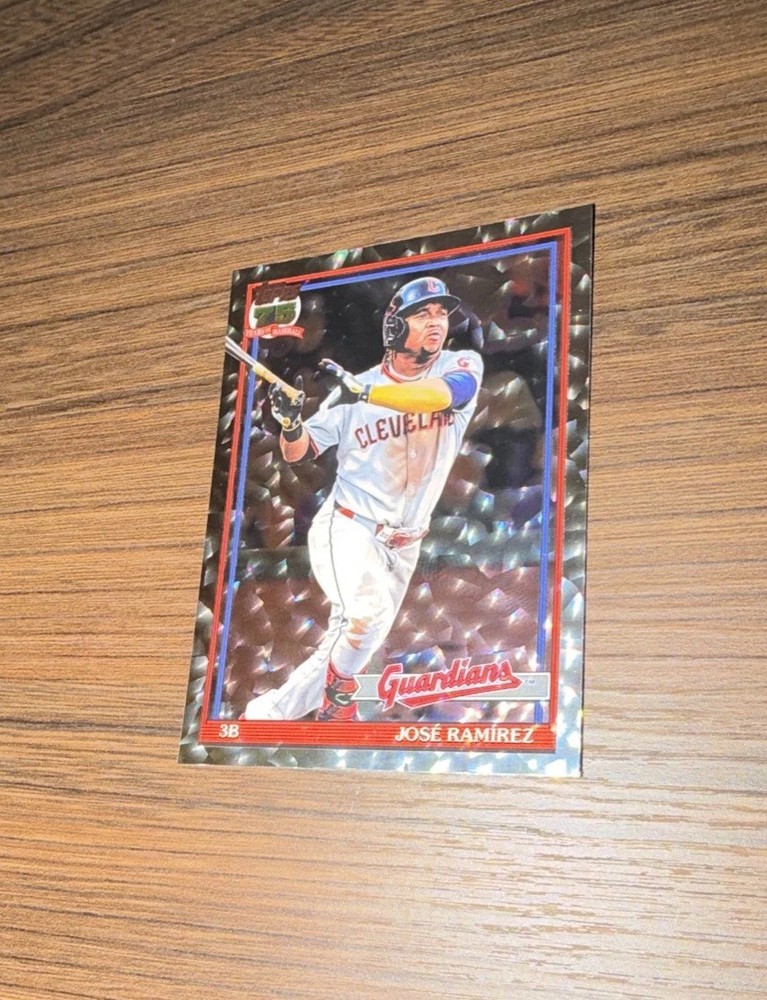 2026 Topps Series 1 – 1991 Topps Baseball Jose Ramirez #T91-69 Crackle Foilboard
