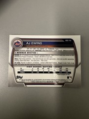 2023 Bowman Draft – Chrome AJ Ewing #BDC-152 Lunar Glow Refractor (RC)