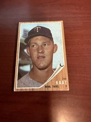 1962 Topps #21 Jim Kaat HOF. VG/EX