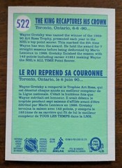 WAYNE GRETZKY, 1990-91 O-PEE-CHEE ART ROSS TROPHY #522