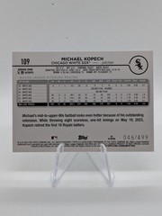 2024 Topps Series 1- #109 Michael Kopech Green Crackle Foil Board /499 Whitesox