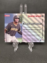 2022 BOWMAN HERITAGE JAMES WOOD GOLD /50 CHROME REFRACTOR PROSPECT AUTO
