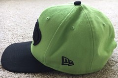 Seattle Seahawks Blackout Logo New Era 9Fifty Adjustable Cap Hat
