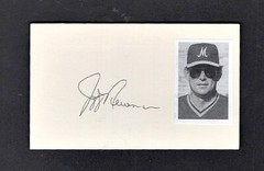 1988 JEFF NEWMAN AUTOGRAPHED 3X5 W/PHOTO -MODESDO A&rsquo;S